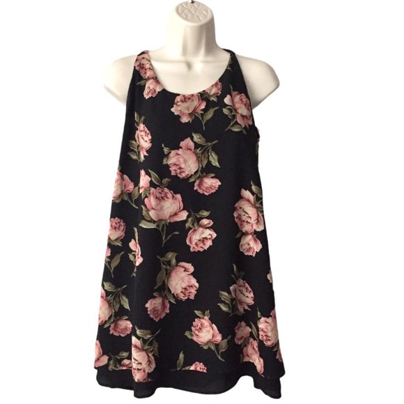 Band of Gypsies Floral Sleeveless Shift Dress - Picture 2 of 6